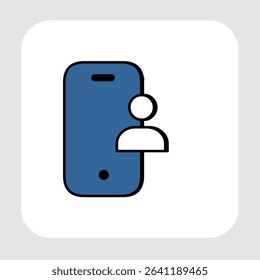 Mobile user icons, smart arts for ux ui, new modern, editable icon for project, vector illustration file, popular icon isolated.