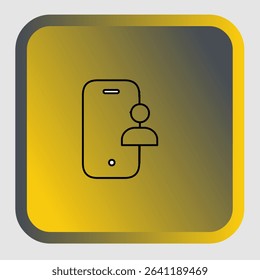 Mobile user icons, smart arts for ux ui, new modern, editable icon for project, vector illustration file, popular icon isolated.