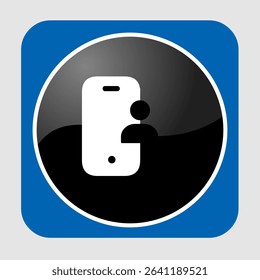 Mobile user icons, smart arts for ux ui, new modern, editable icon for project, vector illustration file, popular icon isolated.