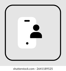 Mobile user icons, smart arts for ux ui, new modern, editable icon for project, vector illustration file, popular icon isolated.
