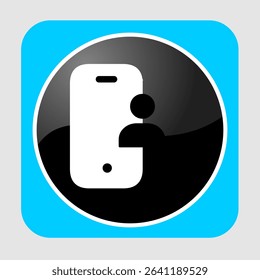 Mobile user icons, smart arts for ux ui, new modern, editable icon for project, vector illustration file, popular icon isolated.