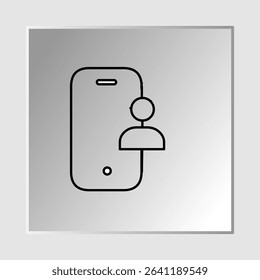 Mobile user icons, smart arts for ux ui, new modern, editable icon for project, vector illustration file, popular icon isolated.