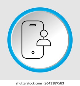 Mobile user icons, smart arts for ux ui, new modern, editable icon for project, vector illustration file, popular icon isolated.