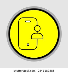 Mobile user icons, smart arts for ux ui, new modern, editable icon for project, vector illustration file, popular icon isolated.