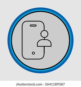 Mobile user icons, smart arts for ux ui, new modern, editable icon for project, vector illustration file, popular icon isolated.