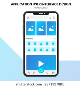mobile user interface dashboard and home display