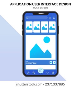 mobile user interface dashboard and home display