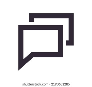 Mobile user interface navigation symbol and app icon simple outline linear vector.