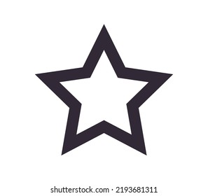 Mobile user interface navigation symbol and app icon simple outline linear vector.