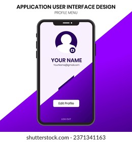 mobile user interface user profile view