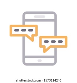mobile vector color line icon 