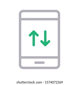 mobile vector color line icon 