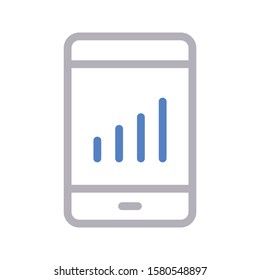 mobile vector color line icon 