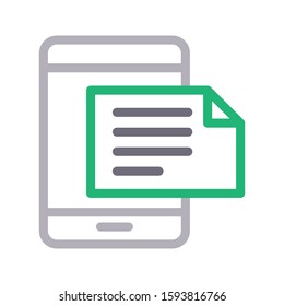 mobile vector color line icon 