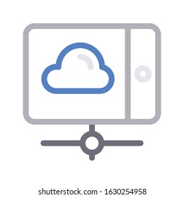 mobile vector color line icon 
