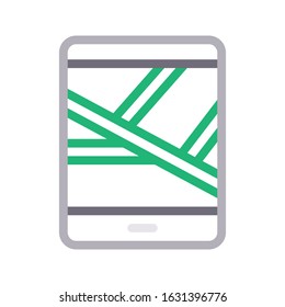 mobile vector color line icon 