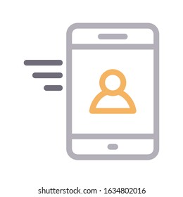 mobile vector color line icon