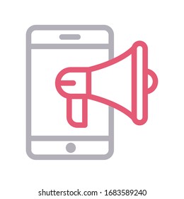 mobile vector color line icon 