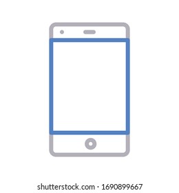 mobile vector color line icon 