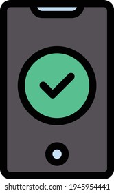 mobile vector color line icon