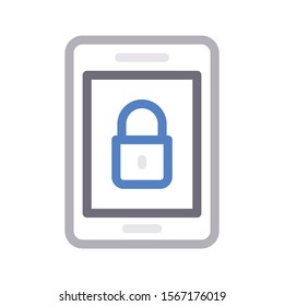 mobile vector  colour  line icon 