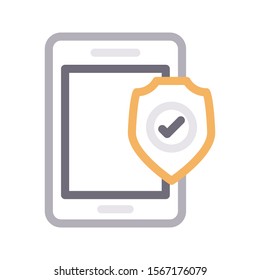 mobile vector  colour  line icon 