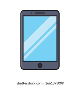 icono de color plano vectorial móvil 