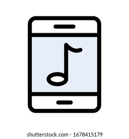 mobiles Vektorflachfarbensymbol 