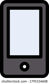 mobile vector  flat color icon
