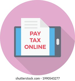 mobile vector flat colour icon