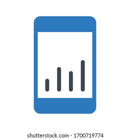 mobile vector glyph color icon 
