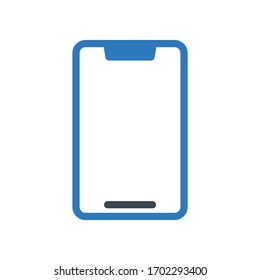 mobile vector glyph color icon 