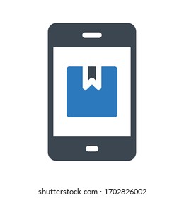 Bildfarbensymbol für mobile Vektorillustration 