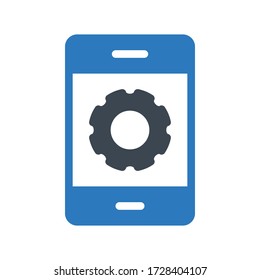 mobile vector  glyph color icon 