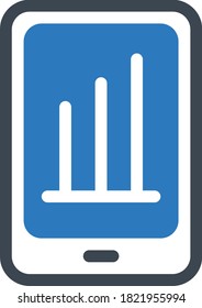 mobile vector glyph color icon