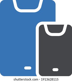 mobile vector glyph color icon