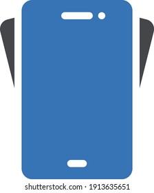 mobile vector glyph color icon