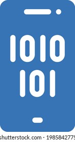mobile vector glyph color icon