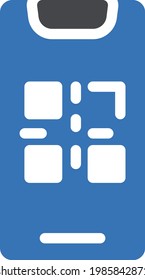 mobile vector glyph color icon