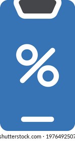mobile vector glyph colour  icon