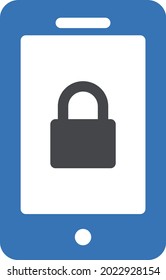 icono de color de glifo vectorial móvil