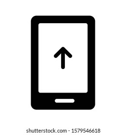 mobile vector glyph flat icon 