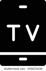 mobile vector glyph flat icon