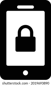 mobile vector glyph flat icon