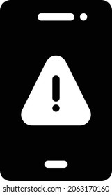 mobile vector glyph flat icon