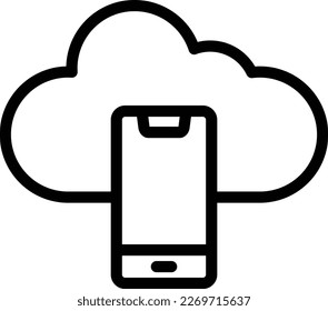 Ilustración de diseño de iconos de vectores móviles