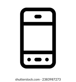 mobiles Vektorsymbol auf weißem Hintergrund