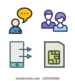 mobile vector icon set