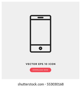 Mobile vector icon, smartphone symbol. Modern, simple flat vector illustration for web site or mobile app