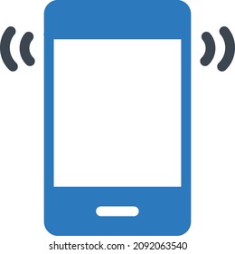 ilustración vectorial móvil aislada en un fondo transparente. iconos vectoriales de glifo para el concepto o gráficos web.